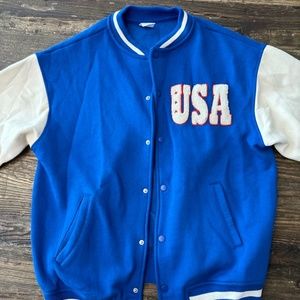 zara brand new varsity sweatshirt womens XS